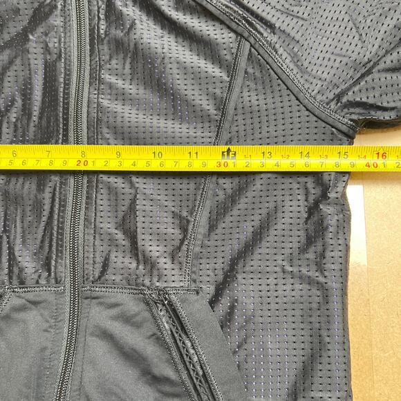 Ivivva Athletic Jacket Size 10 Black and Purple Zip-Up Sweater - Picture 6 of 7